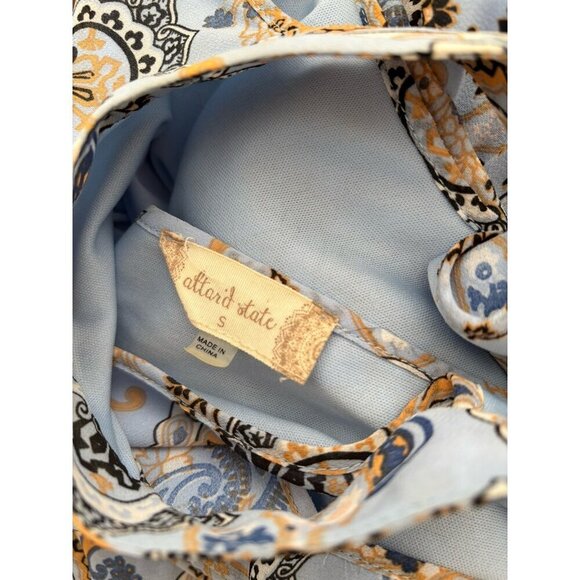 Altar'd State Womens Size Small Blue Floral Paisley Maxi Dress Sleeveless - Picture 5 of 5